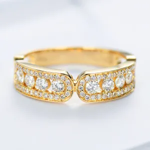 HX Solid Gold Special Diamond Wedding Ring