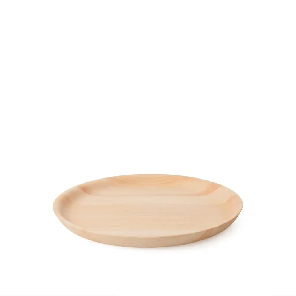 Japanese Cypress Plate L - 8.9x.8in | 22x2cm (ØxH) (109)