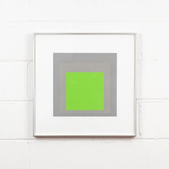 JOSEF ALBERS "ADV LIME" SILKSCREEN, 1969