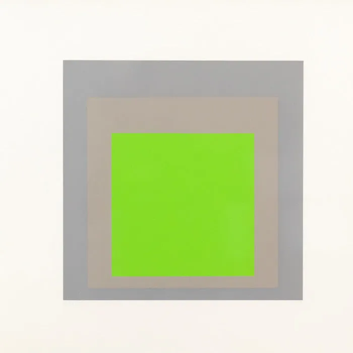 JOSEF ALBERS "ADV LIME" SILKSCREEN, 1969