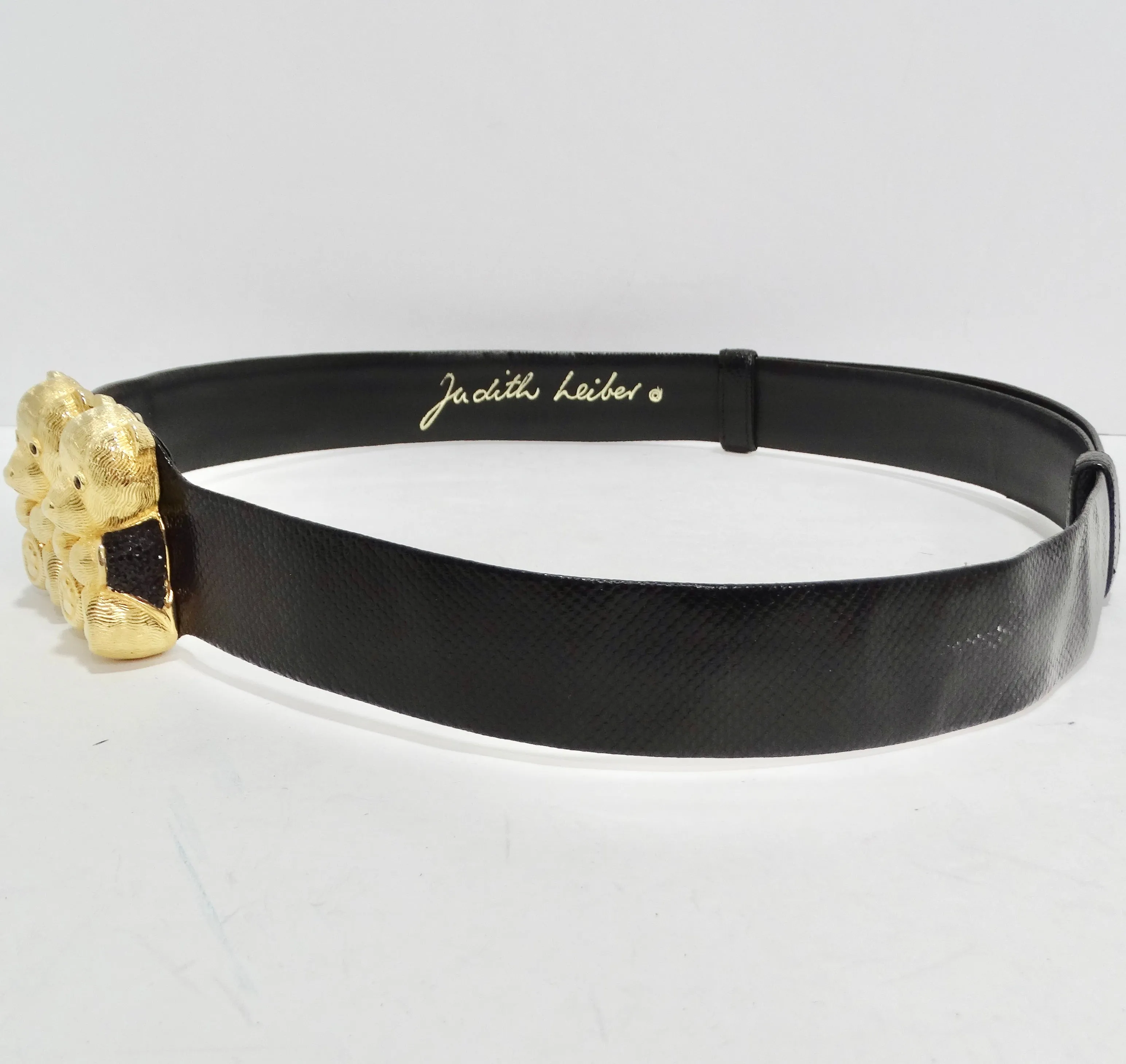 Judith Leiber 1980s Swarovski Teddy Bear Belt
