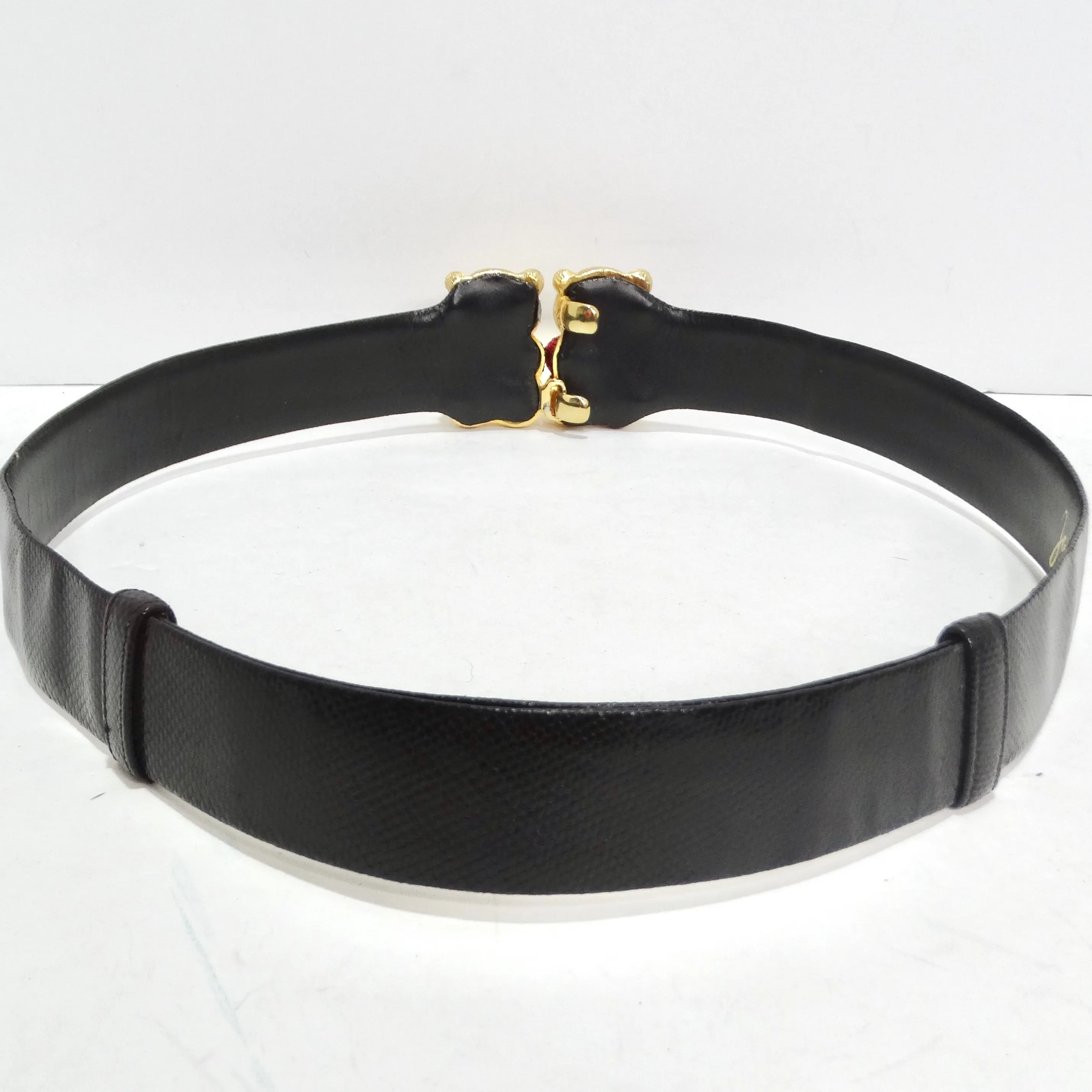 Judith Leiber 1980s Swarovski Teddy Bear Belt