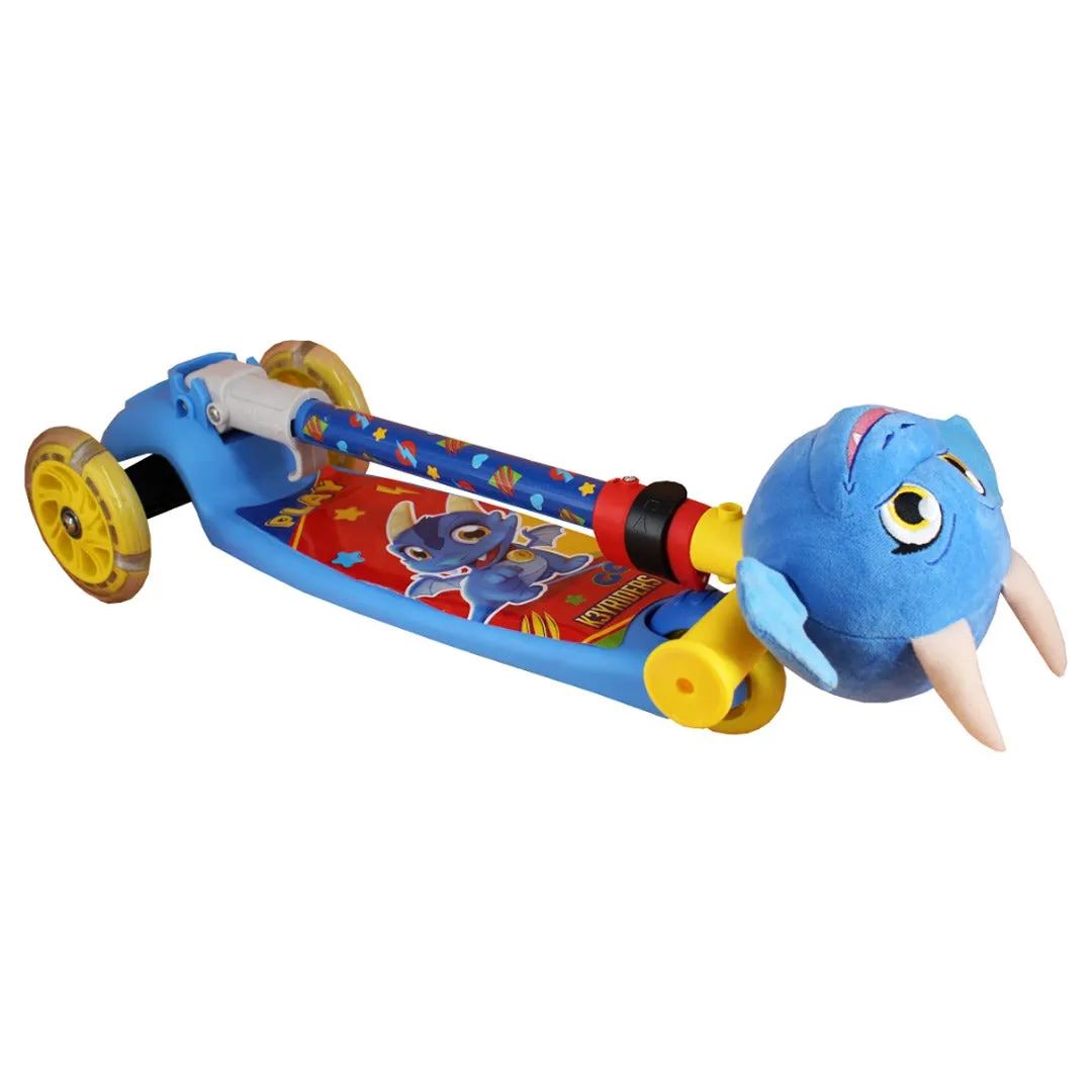 K3YRiders 3 Wheeled Draky Plush Head Scooter