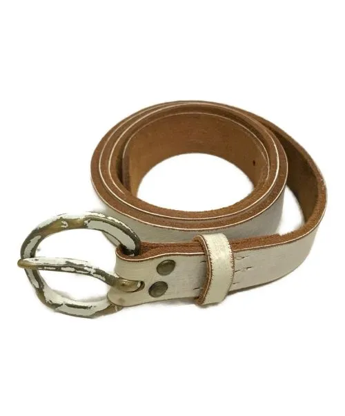 Kapital Painted Aged Leather Belt