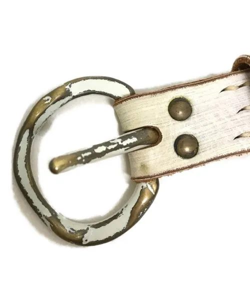 Kapital Painted Aged Leather Belt