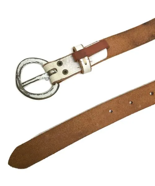 Kapital Painted Aged Leather Belt