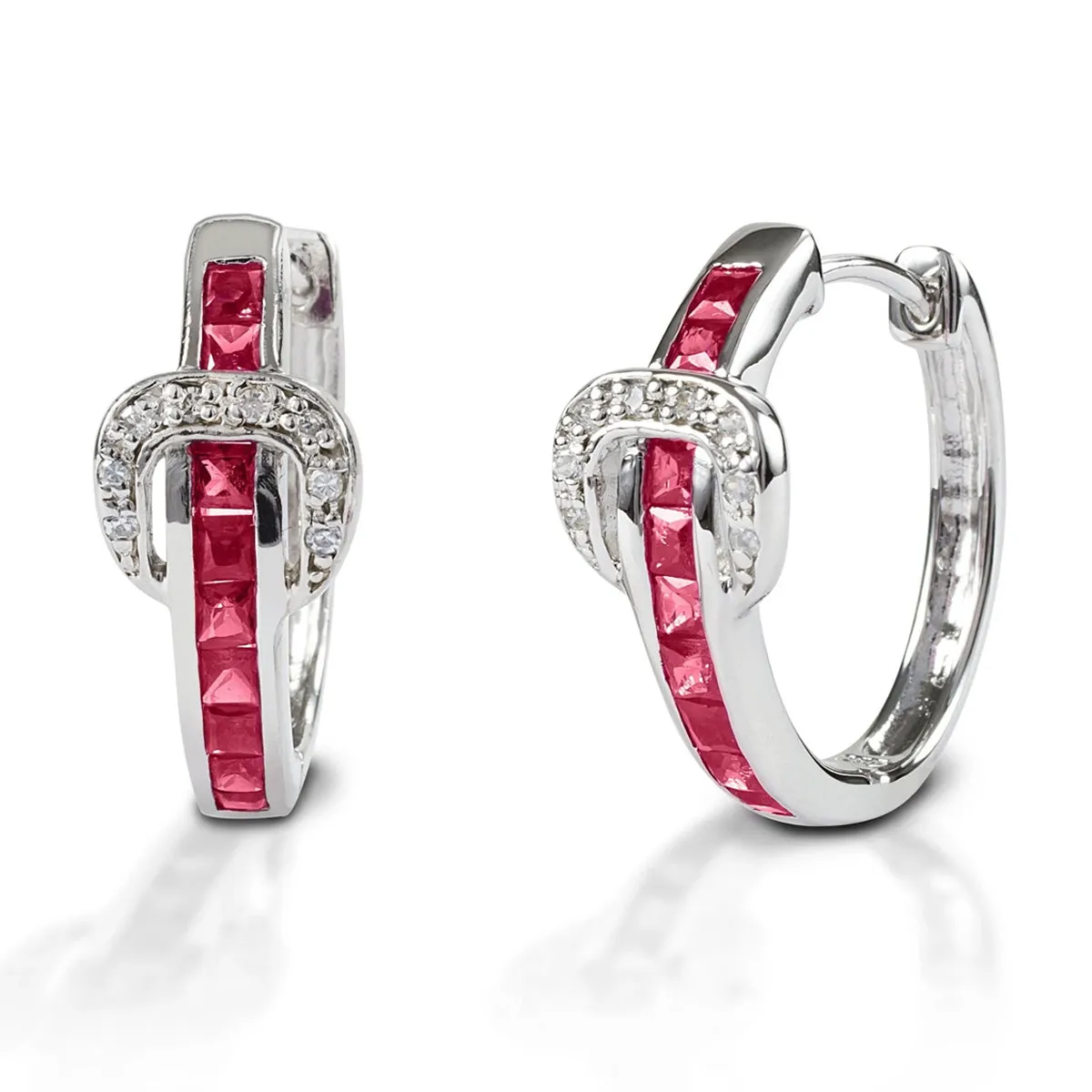 Kelly Herd Contemporary Buckle Hoop Earring