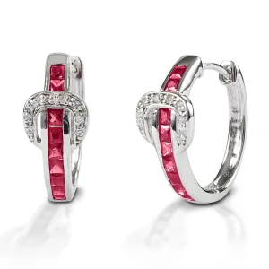 Kelly Herd Contemporary Buckle Hoop Earring