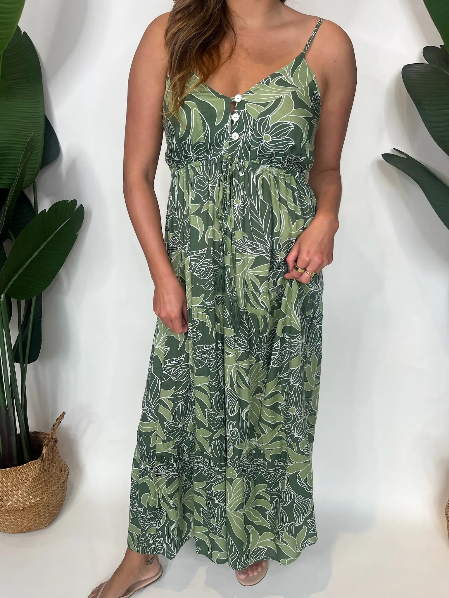 Khush Mavie Dress Tropical Green