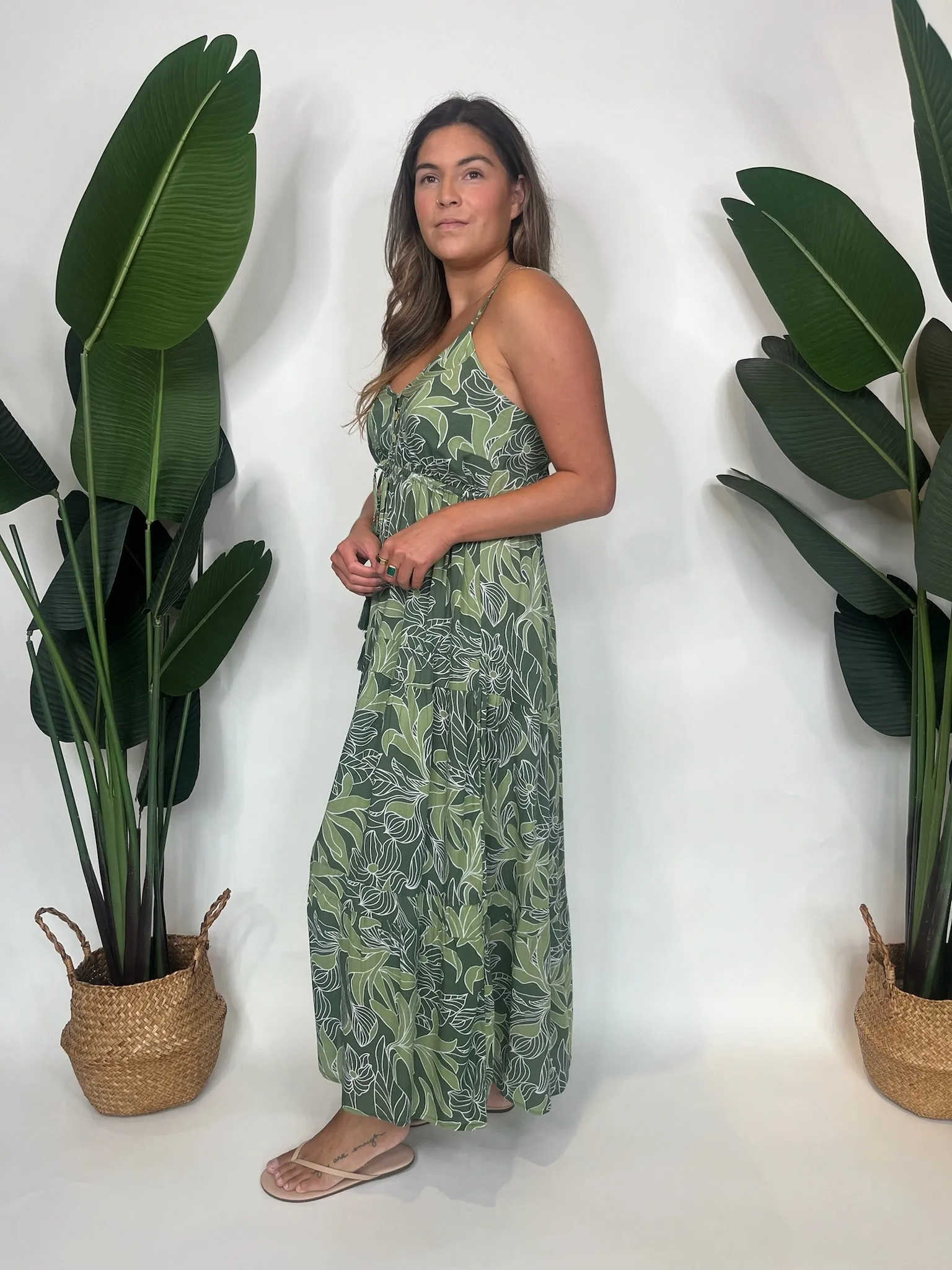 Khush Mavie Dress Tropical Green