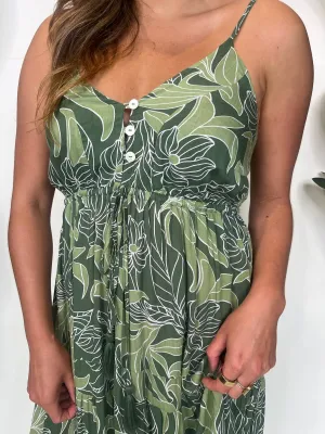Khush Mavie Dress Tropical Green