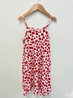 Kid's Heart Printed Dress - Final Sale