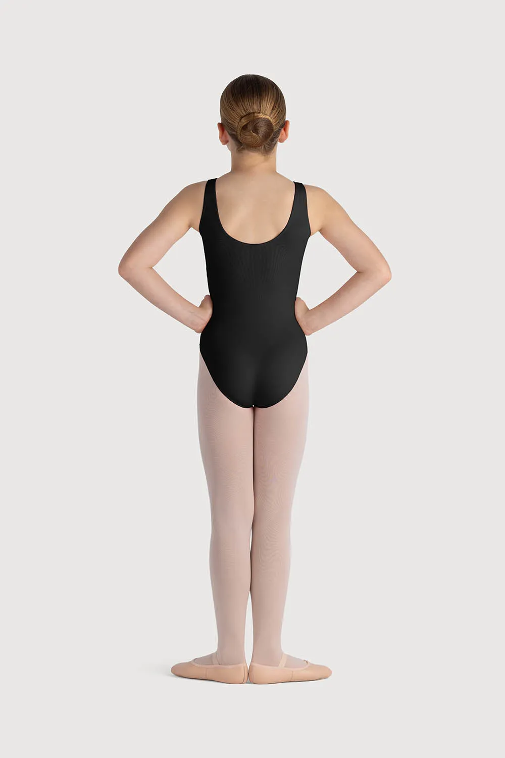 L0828G - Bloch Overture Odetta Sleeveless Pleat Girls Leotard