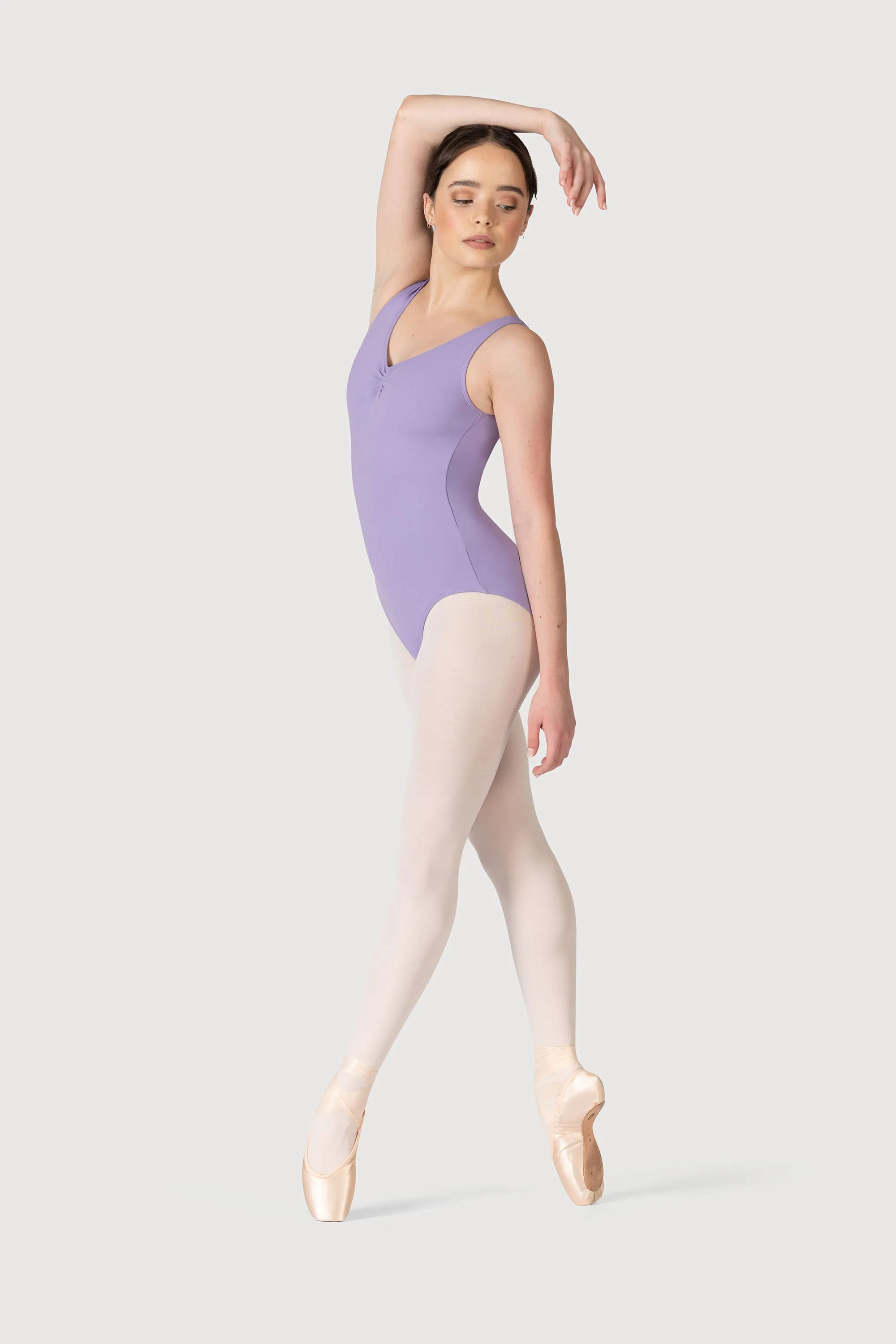 L0828L - Bloch Overture Odetta Sleeveless Pleat Womens Leotard