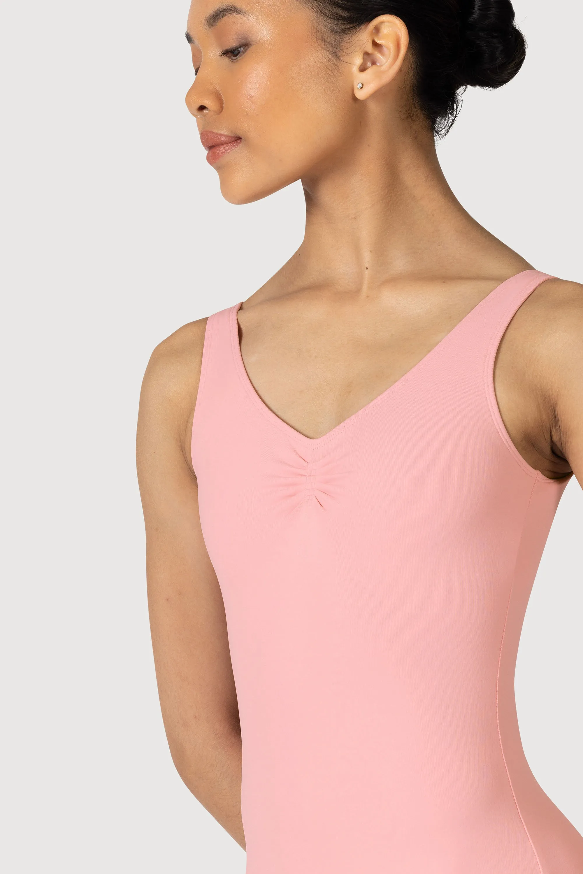 L0828L - Bloch Overture Odetta Sleeveless Pleat Womens Leotard