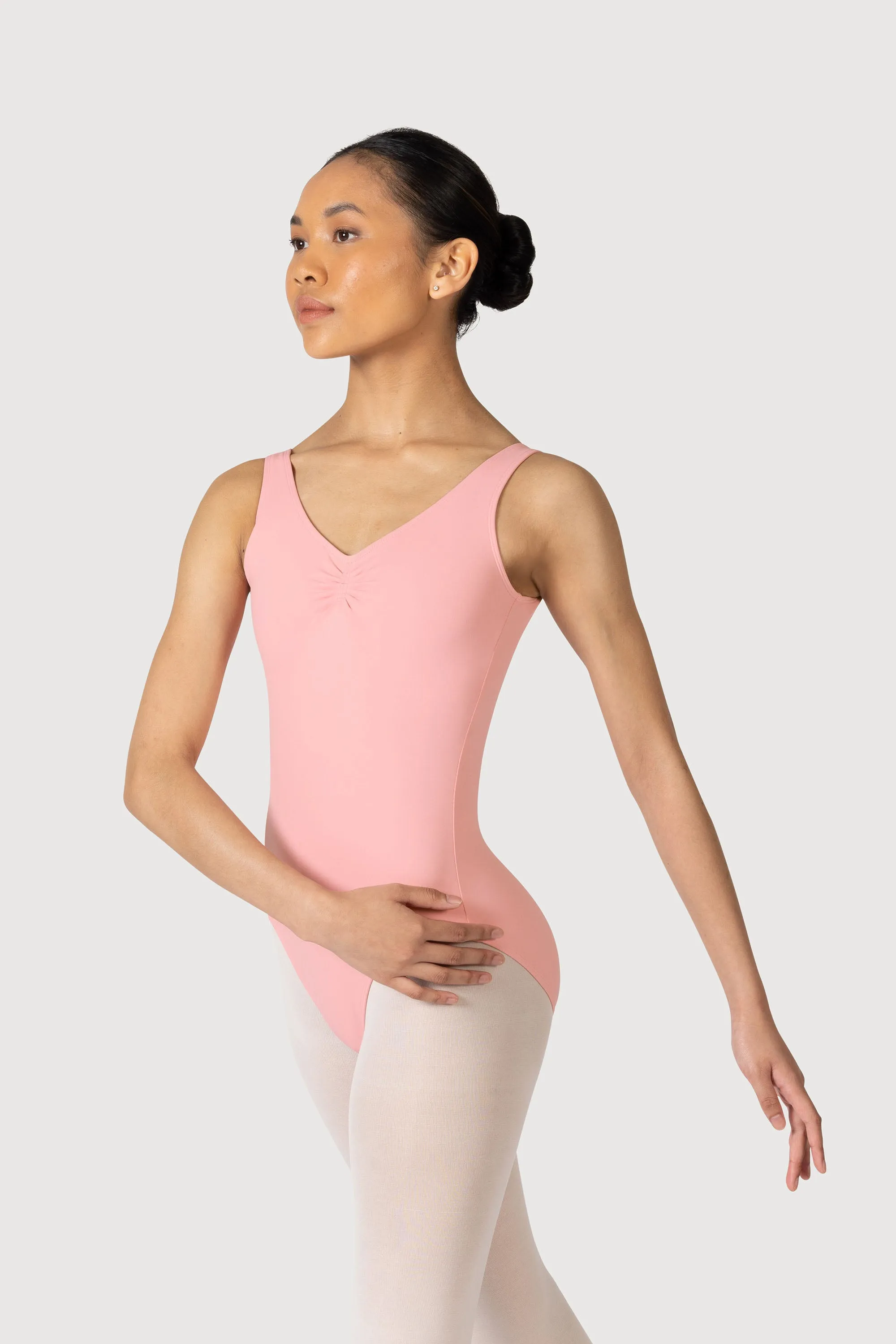 L0828L - Bloch Overture Odetta Sleeveless Pleat Womens Leotard