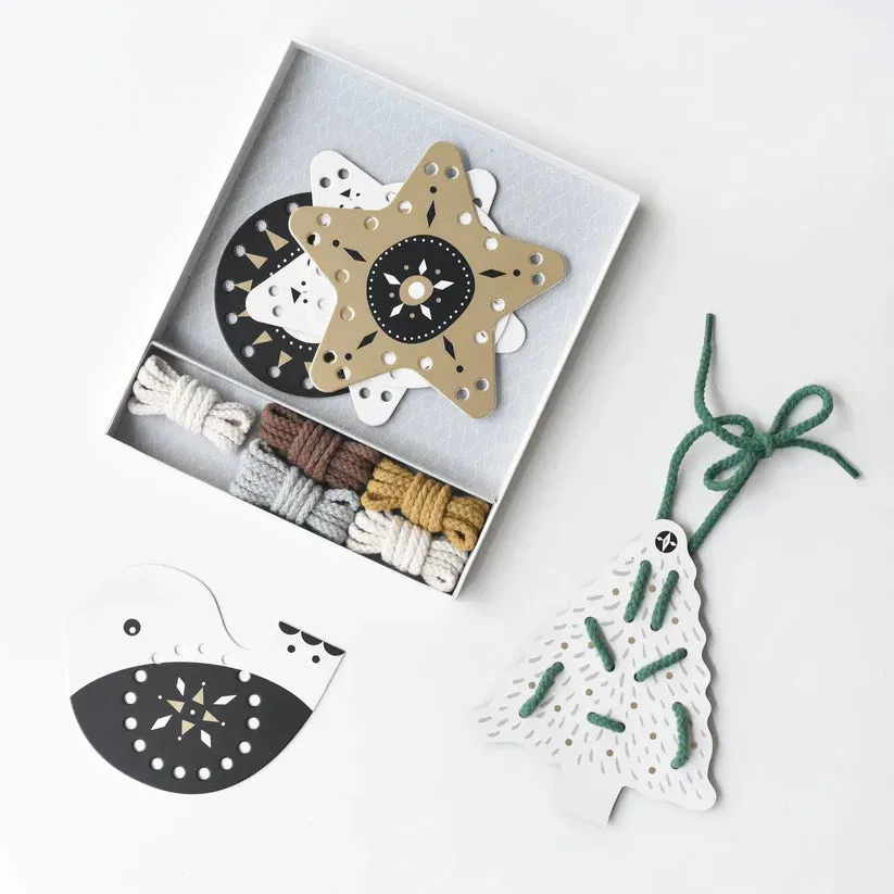 Lacing Ornaments - Festive Fun