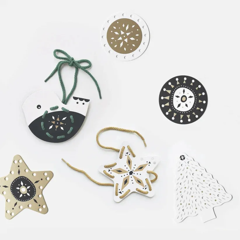 Lacing Ornaments - Festive Fun