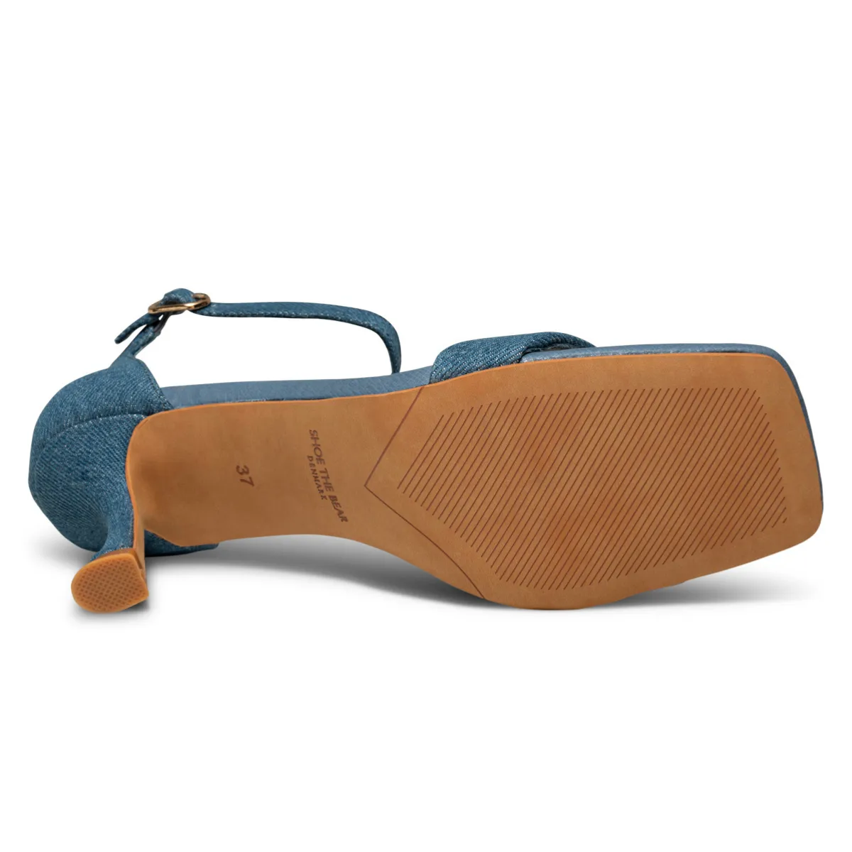 Leah Ankle Strap Denim