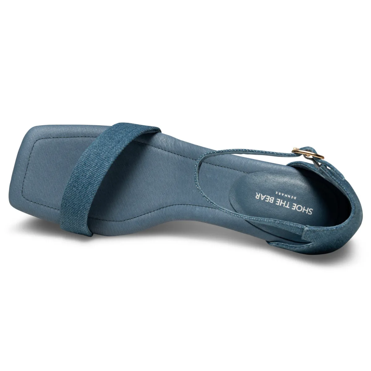 Leah Ankle Strap Denim