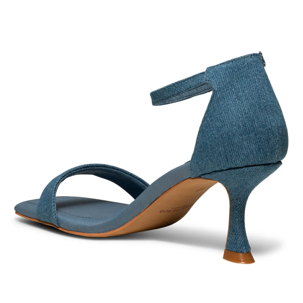 Leah Ankle Strap Denim