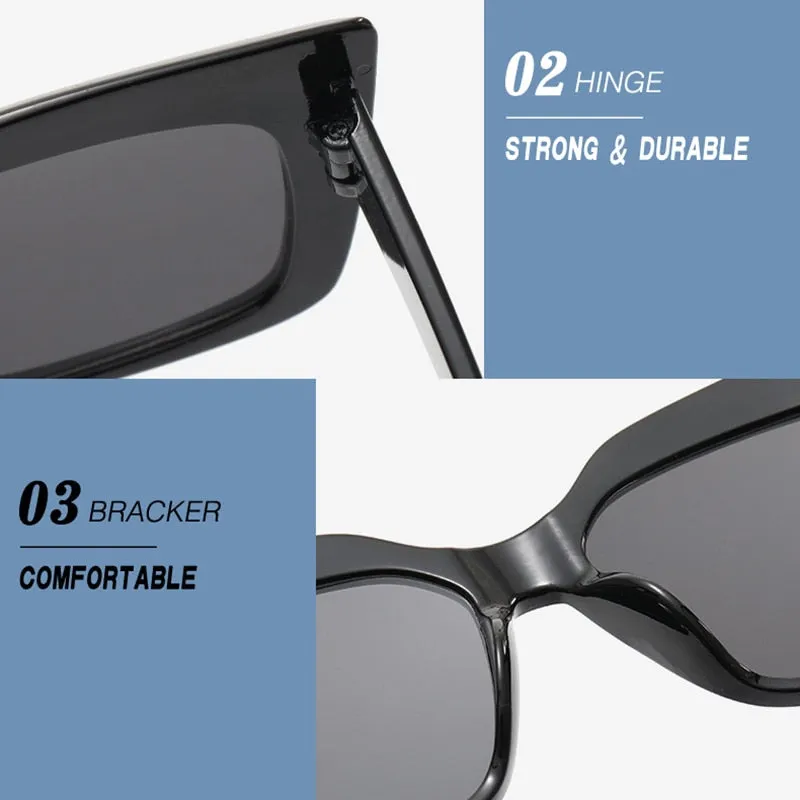 LeonLion Leopard Cateye Sunglasses Women Retro Eyewear Shades for Women Wholesale Luxury Square Oversized Glasses Gafas De Sol