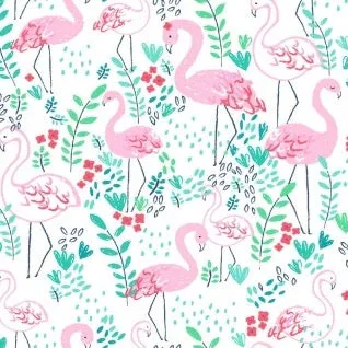 Let's Flamingle in White