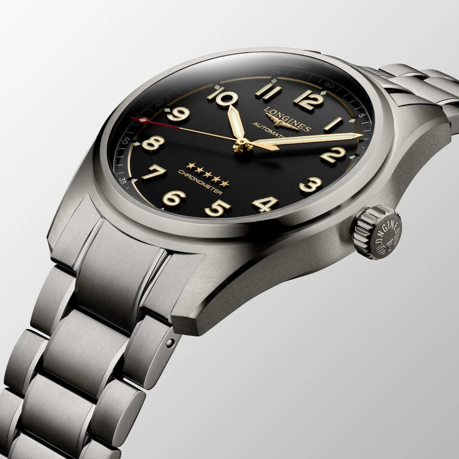 LONGINES SPIRIT 42mm Clock Antiracite Titanium Automatic L3.811.1.53.6