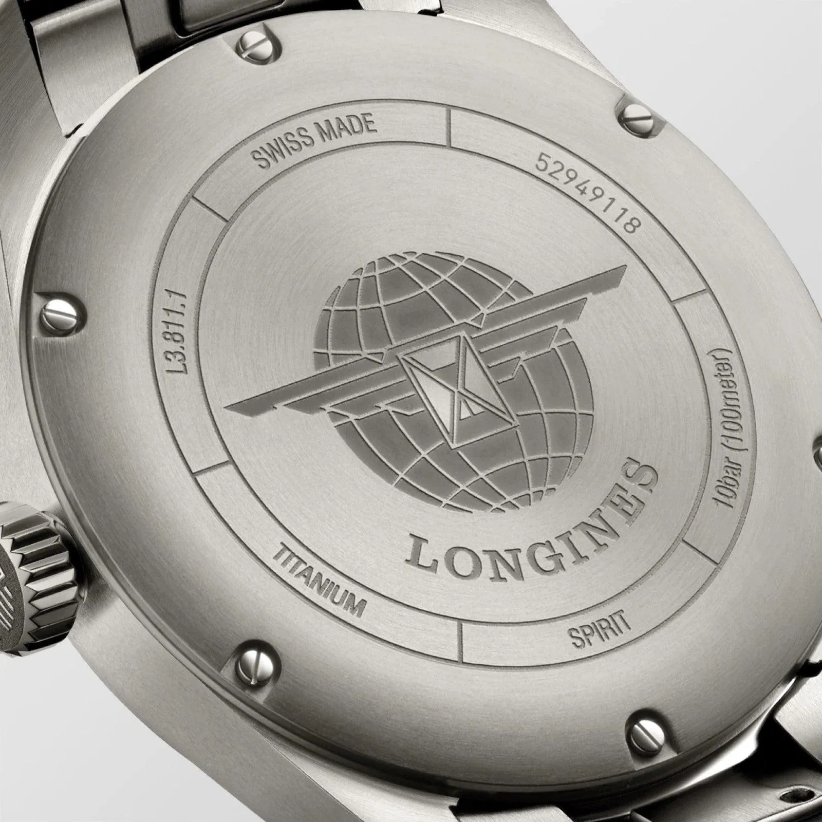 LONGINES SPIRIT 42mm Clock Antiracite Titanium Automatic L3.811.1.53.6