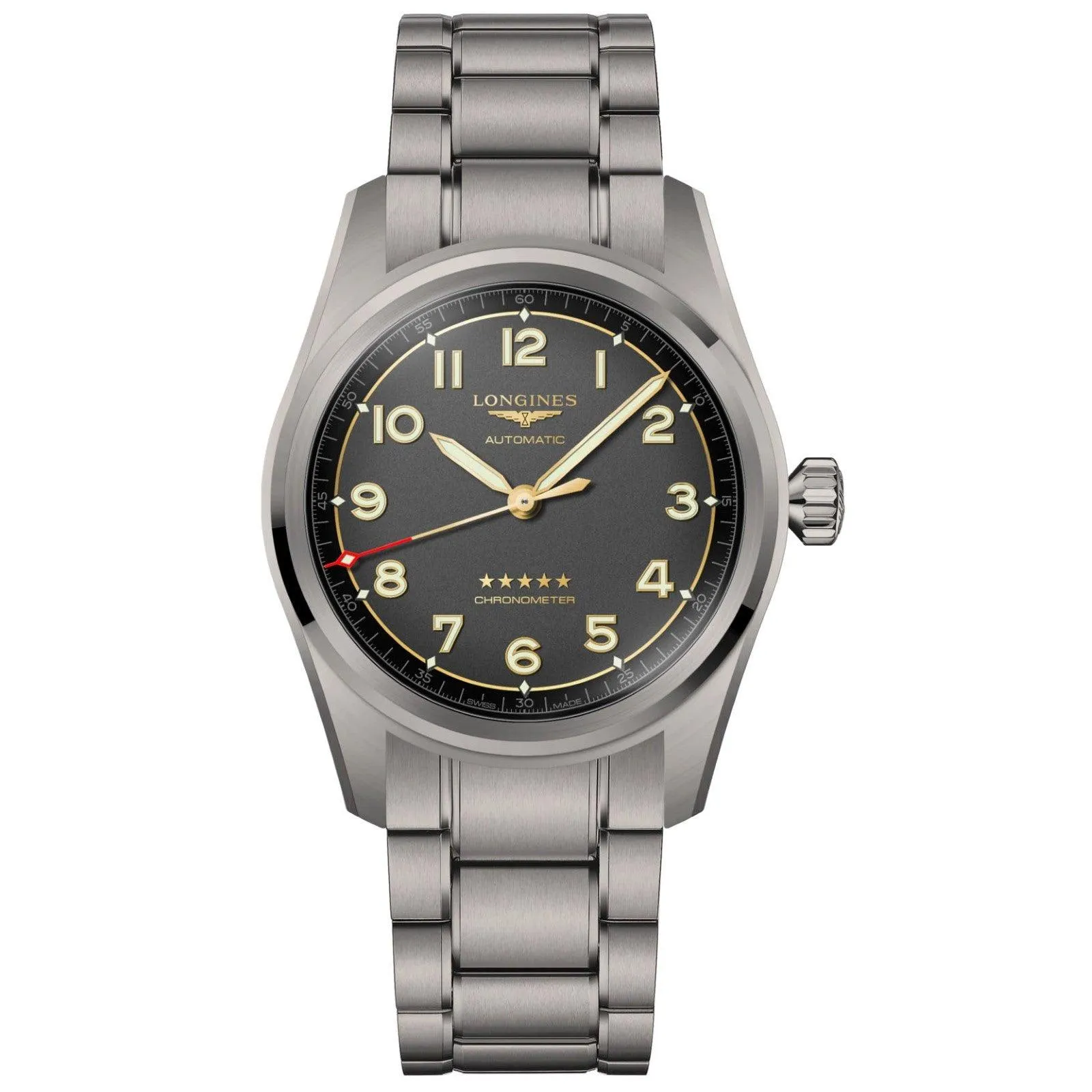 LONGINES SPIRIT 42mm Clock Antiracite Titanium Automatic L3.811.1.53.6