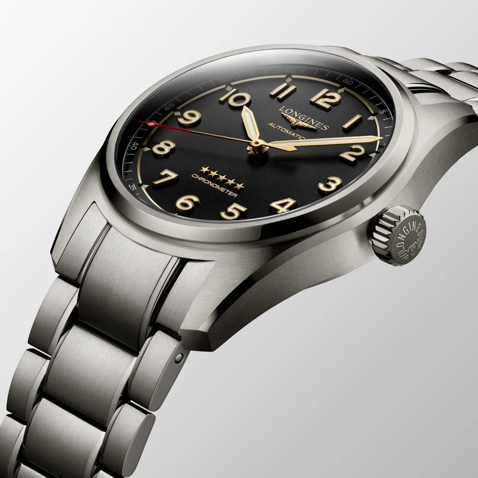 LONGINES SPIRIT WATCH 40MM Automatic Gray Titanium L3.810.1.53.6
