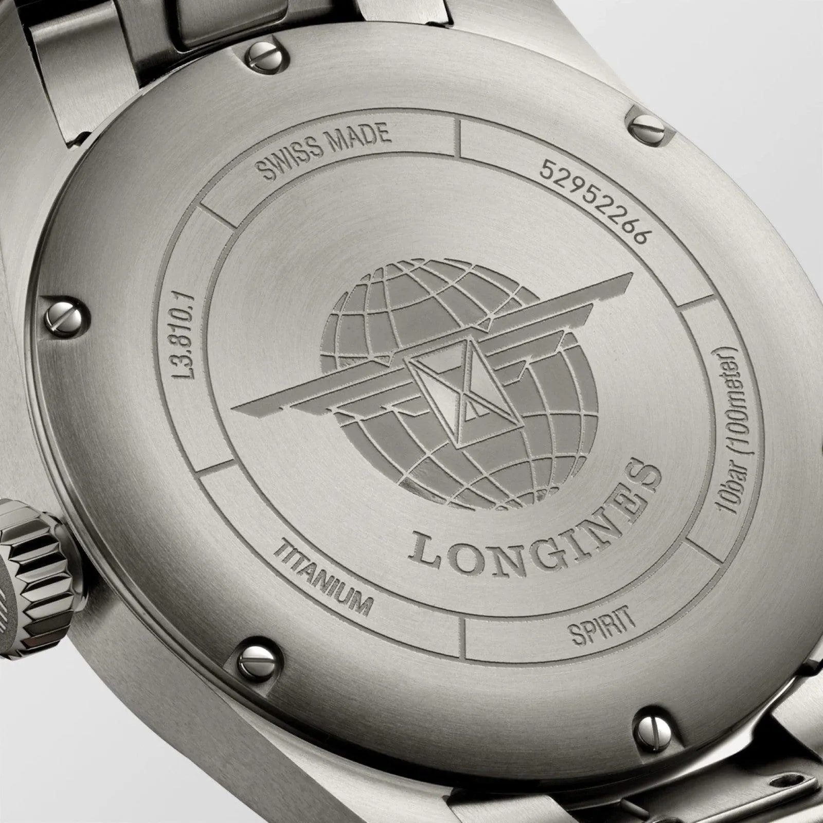 LONGINES SPIRIT WATCH 40MM Automatic Gray Titanium L3.810.1.53.6