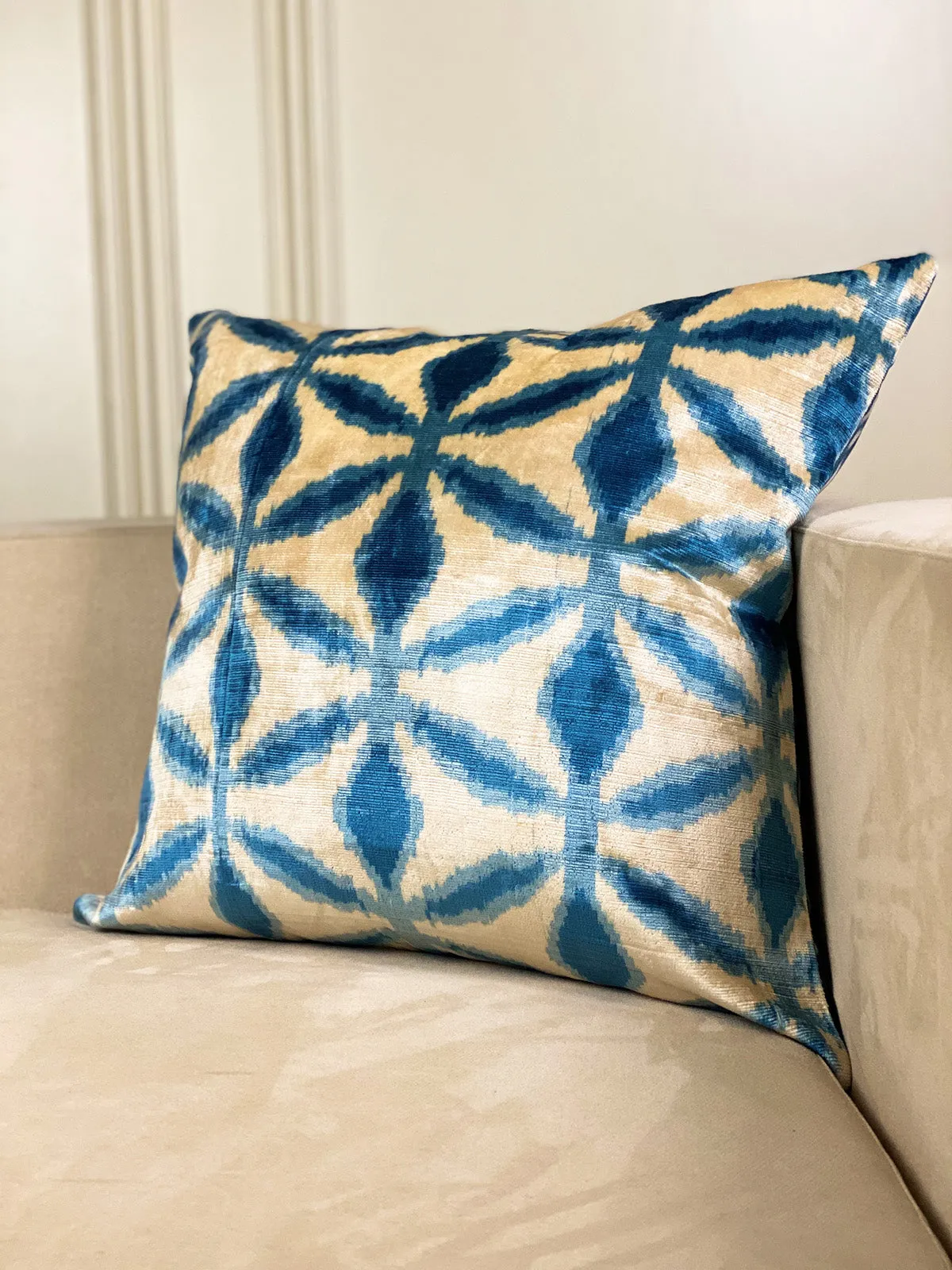 Luxe Ocean Breeze Square Pillow Cover
