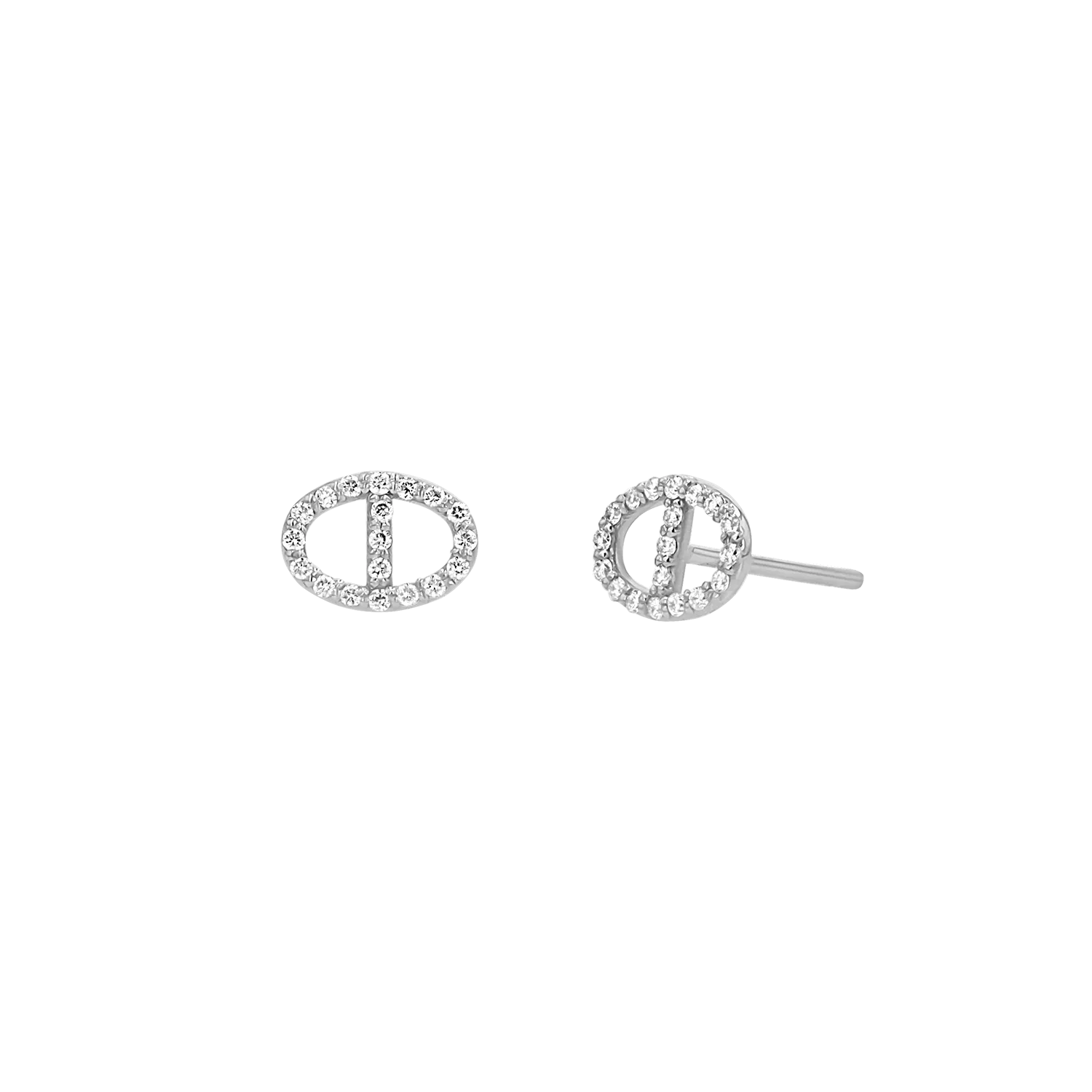 Mariner Diamond Stud Earrings