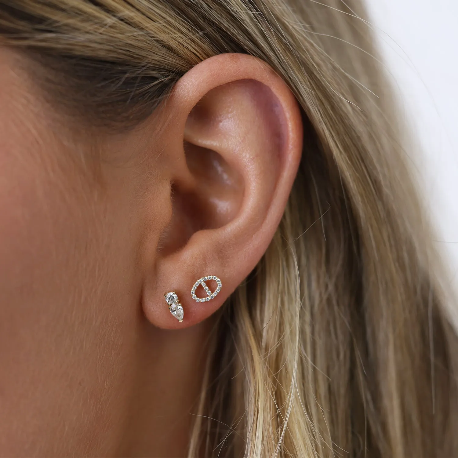 Mariner Diamond Stud Earrings