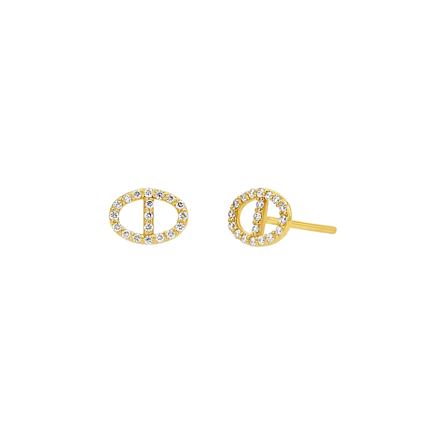 Mariner Diamond Stud Earrings