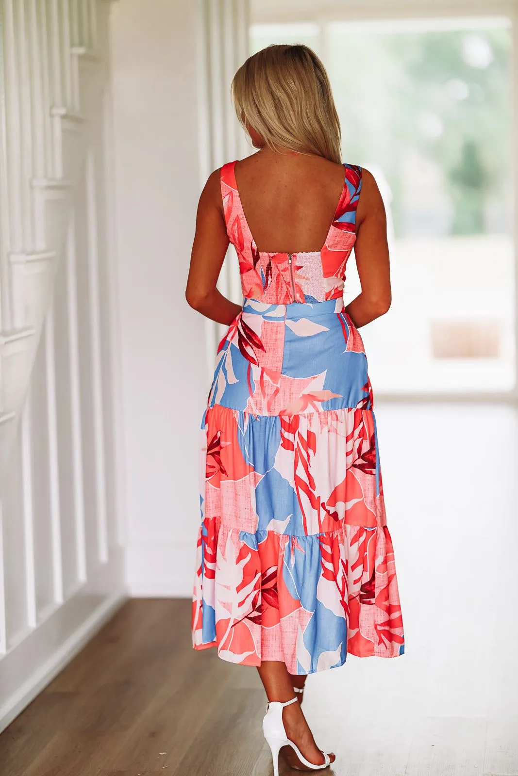 Maui Bound Maxi Skirt - Pink