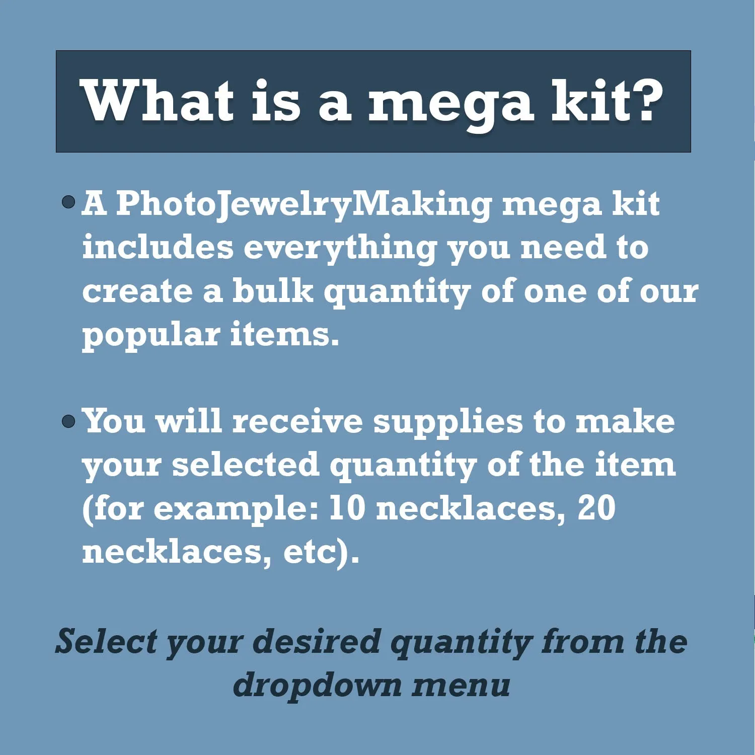 Mega Kit Photo Necklaces with 25mm 1" Bronze Gold Simple Square Photo Pendants