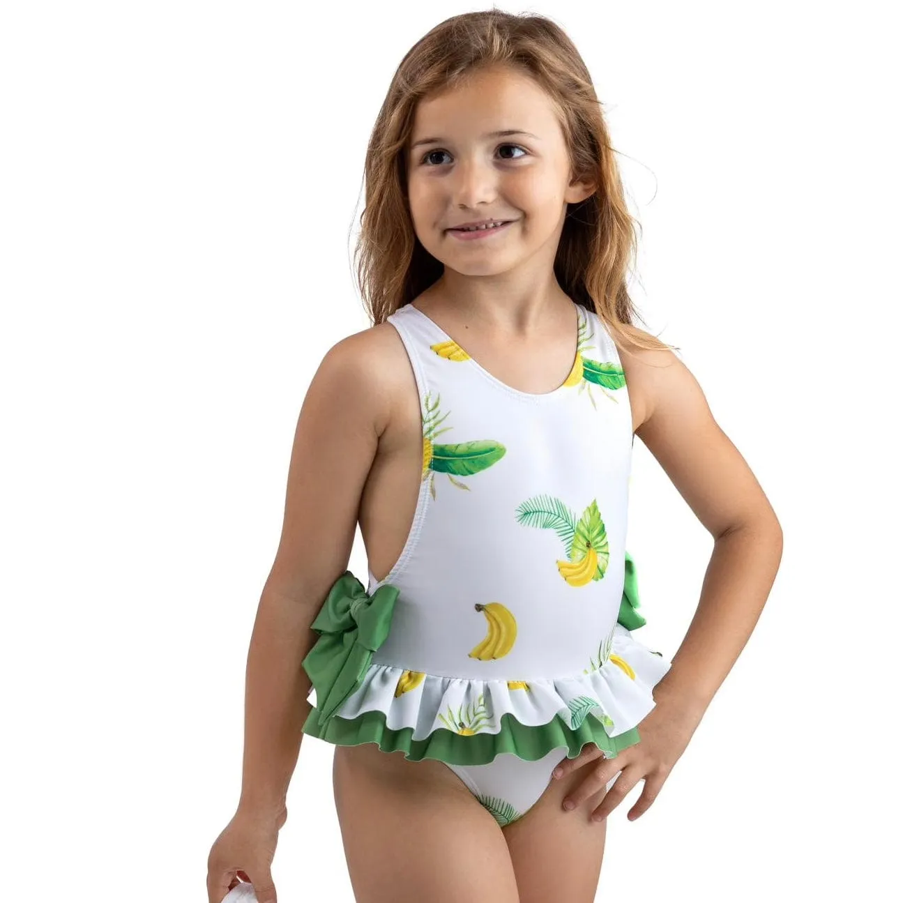 MEIA PATA - Tropical Print Acapulco Swimsuit - Green