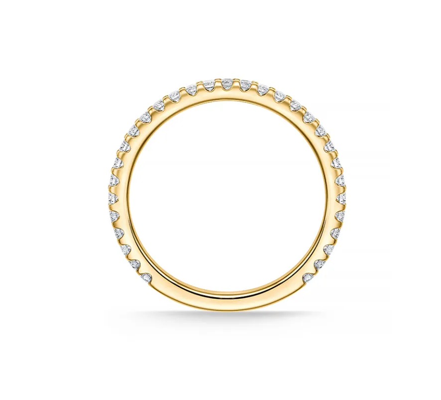 Memoire Odessa 18k Yellow Gold 15-Stone .25ctw Diamond Band