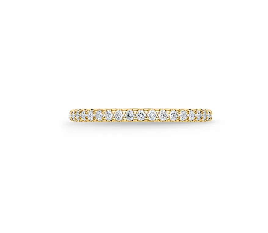 Memoire Odessa 18k Yellow Gold 15-Stone .25ctw Diamond Band