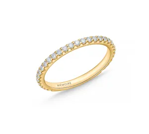 Memoire Odessa 18k Yellow Gold 15-Stone .25ctw Diamond Band