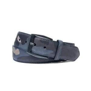 Men's Camo Calf Belt with Gunmetal Buckle