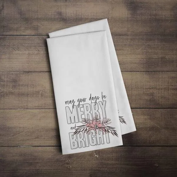 Merry and Bright modern retro Christmas