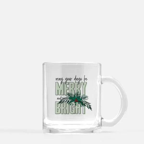 Merry and Bright modern retro Christmas