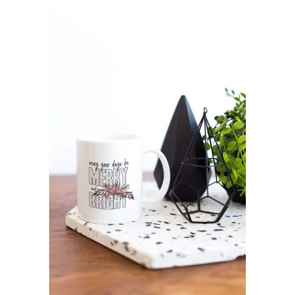 Merry and Bright modern retro Christmas