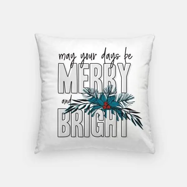 Merry and Bright modern retro Christmas