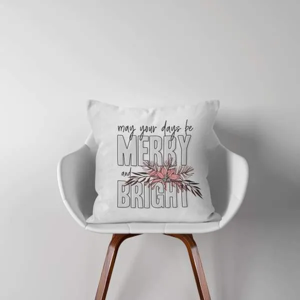 Merry and Bright modern retro Christmas