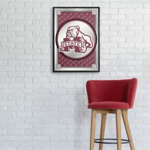 Mississippi State Bulldogs: Team Spirit, Mascot - Framed Mirrored Wall Sign