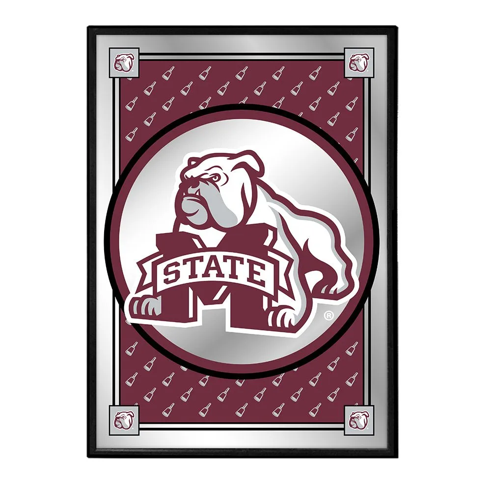 Mississippi State Bulldogs: Team Spirit, Mascot - Framed Mirrored Wall Sign